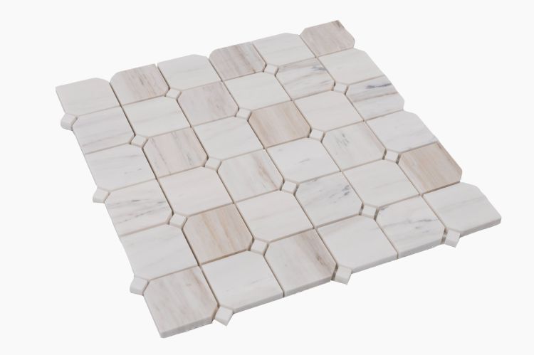 Clipped Square Wooden White Honed 11.75 x 11.75